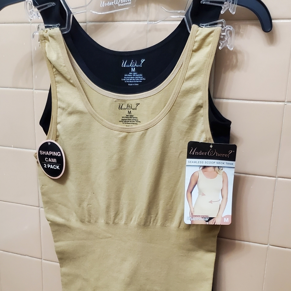 NWT Seamless Scoop Neck Tank by Under Where? Szs L & M. Moderate Control$35 Each